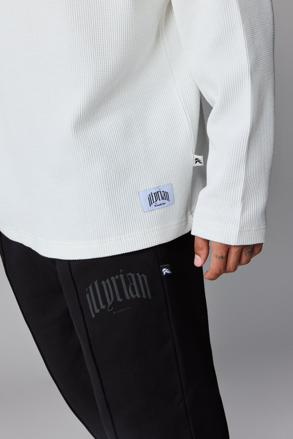 Illyrian Waffle Long Sleeve - White