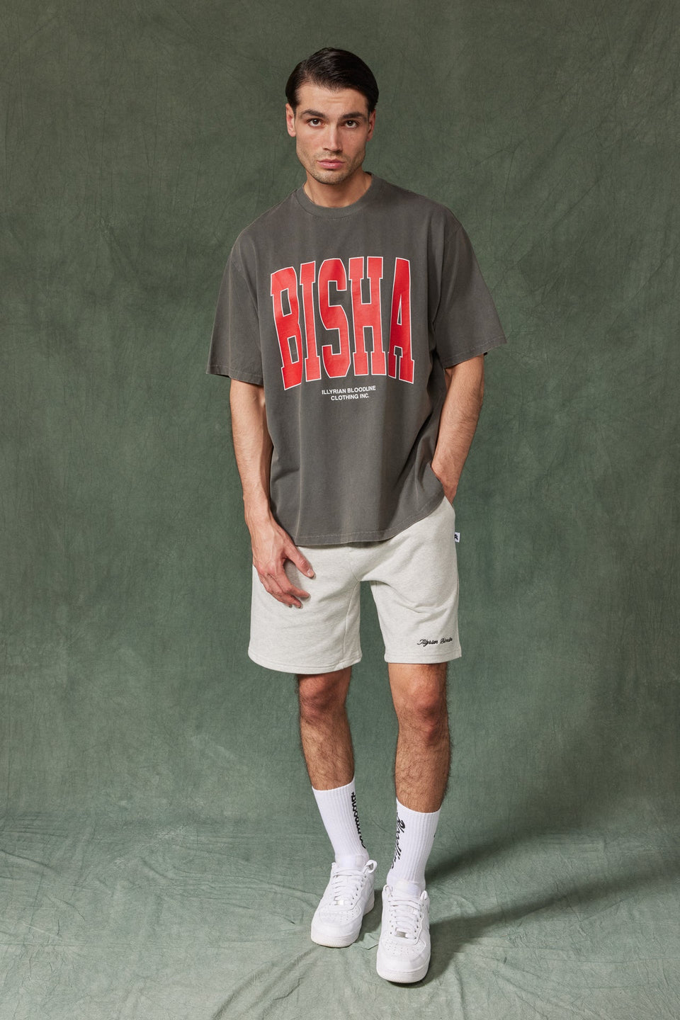 Illyrian Bisha Tee - Washed Grey