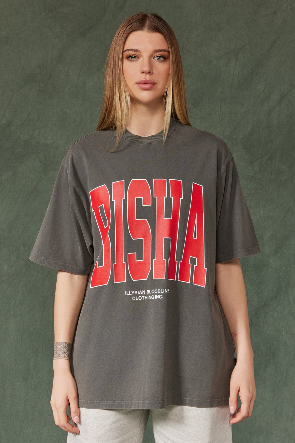 Illyrian Bisha Tee - Washed Grey