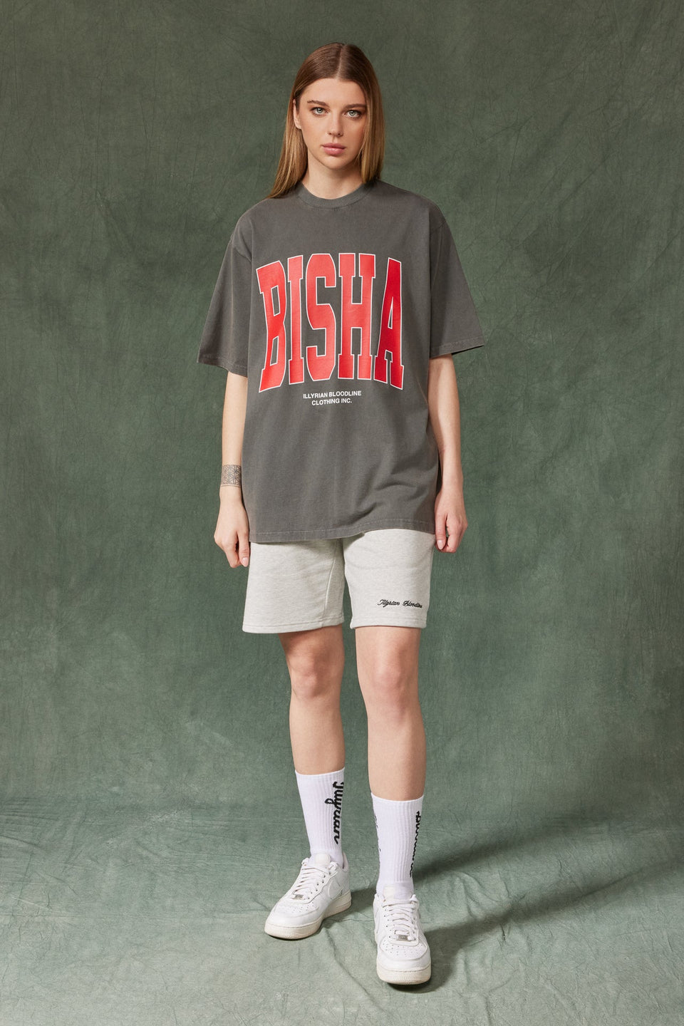 Illyrian Bisha Tee - Washed Grey