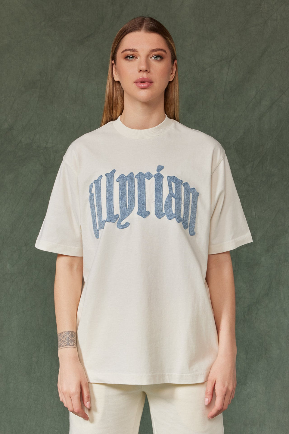 Illyrian Denim T-shirt - Off White