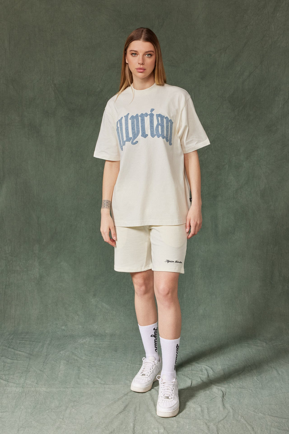 Illyrian Denim T-shirt - Off White