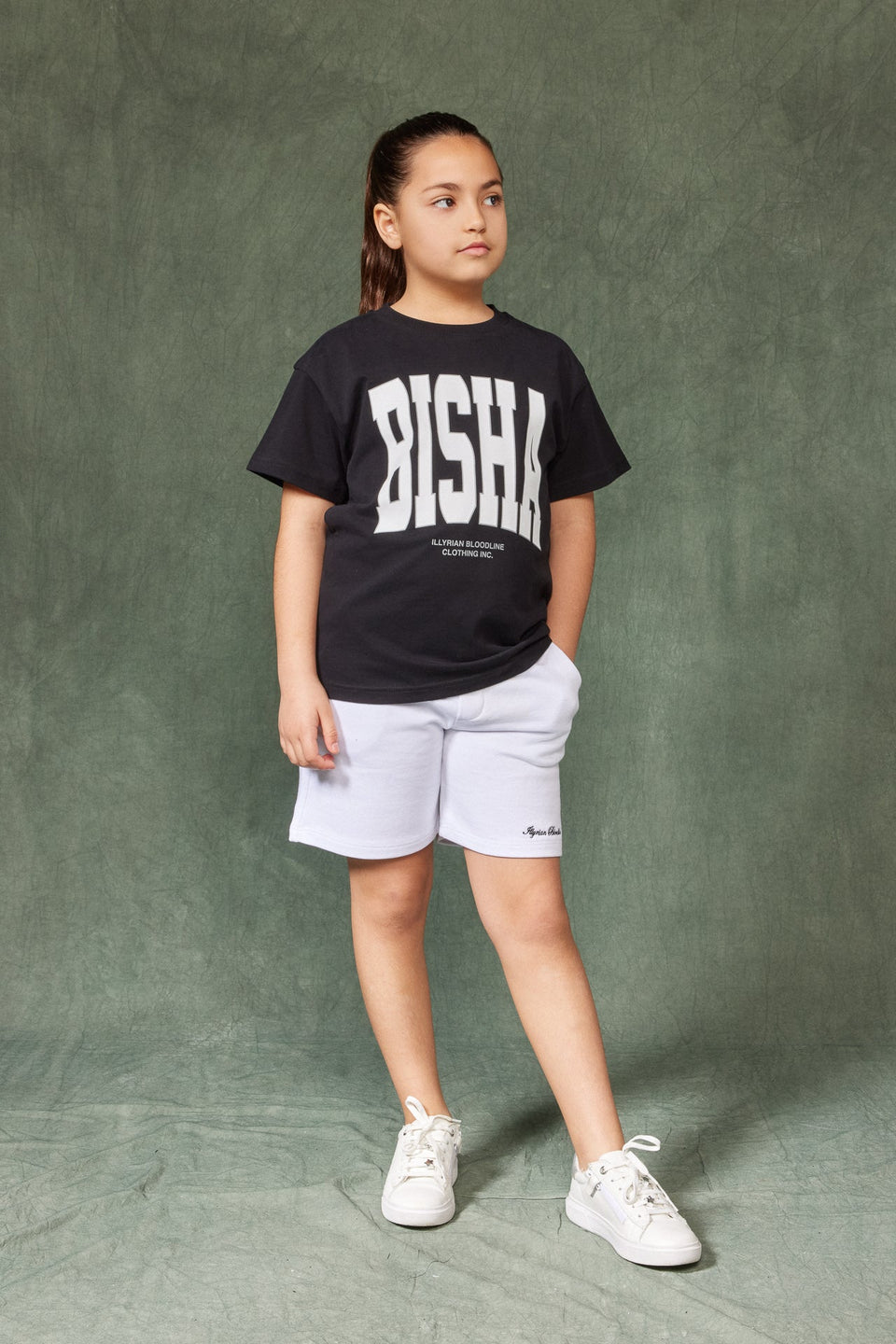 Kids Illyrian Bisha T-shirt - Black