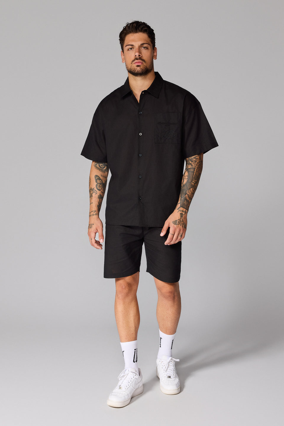 Men’s S26 Linen Shirt - Black