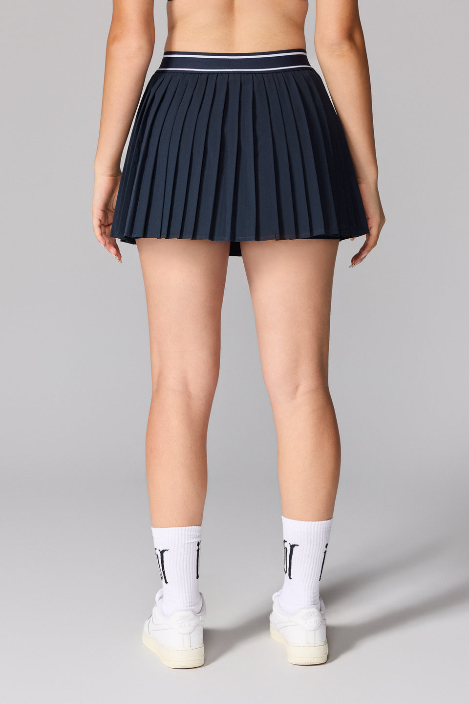 Illyrian Pleated Skirt - Navy