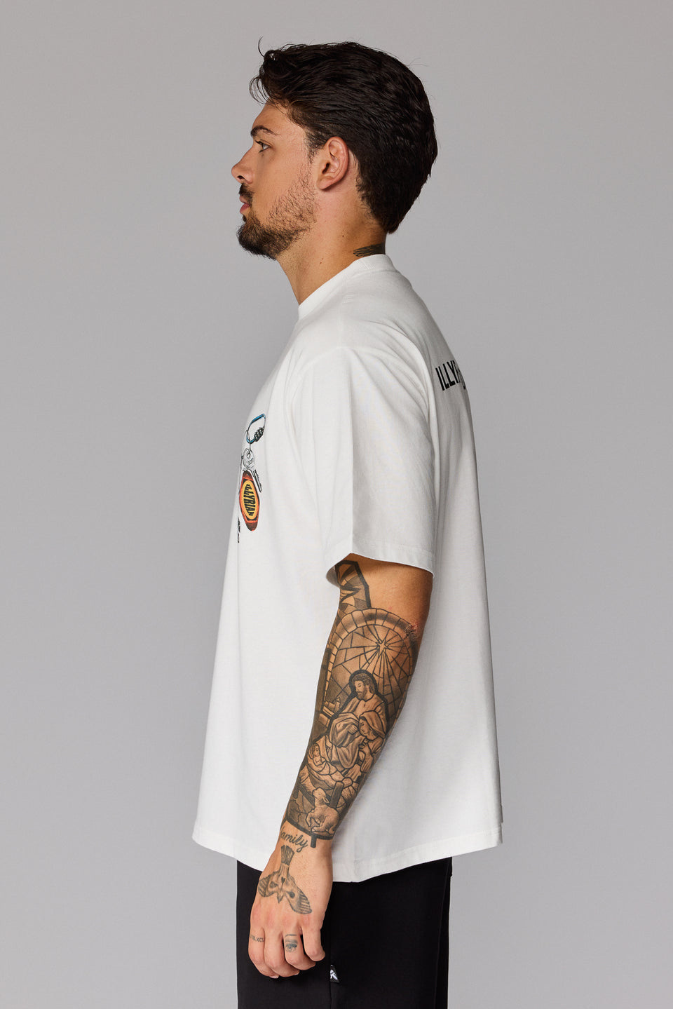 Illyrian Keychain T-shirt Front - White