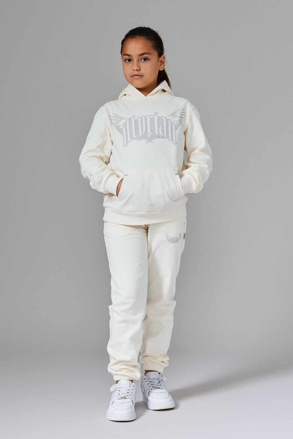 Illyrian Wings Kids Joggers - White