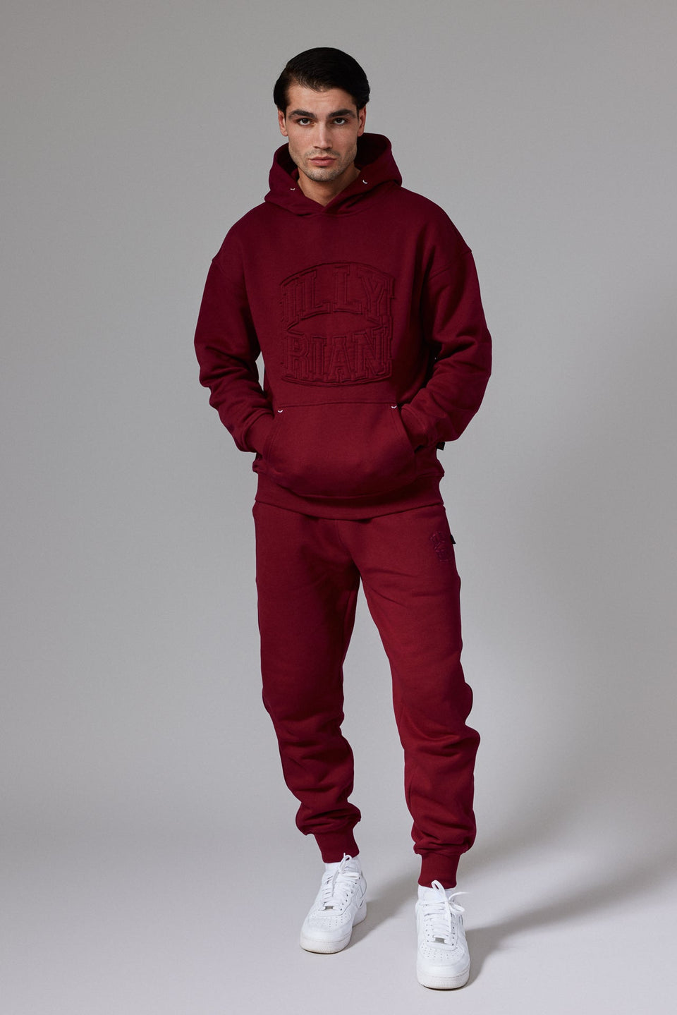 Illyrian Cotton Joggers - Burgundy