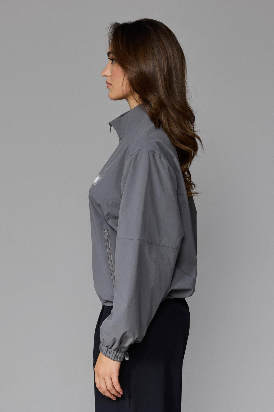 Women's Half Zip Jacket - Grey