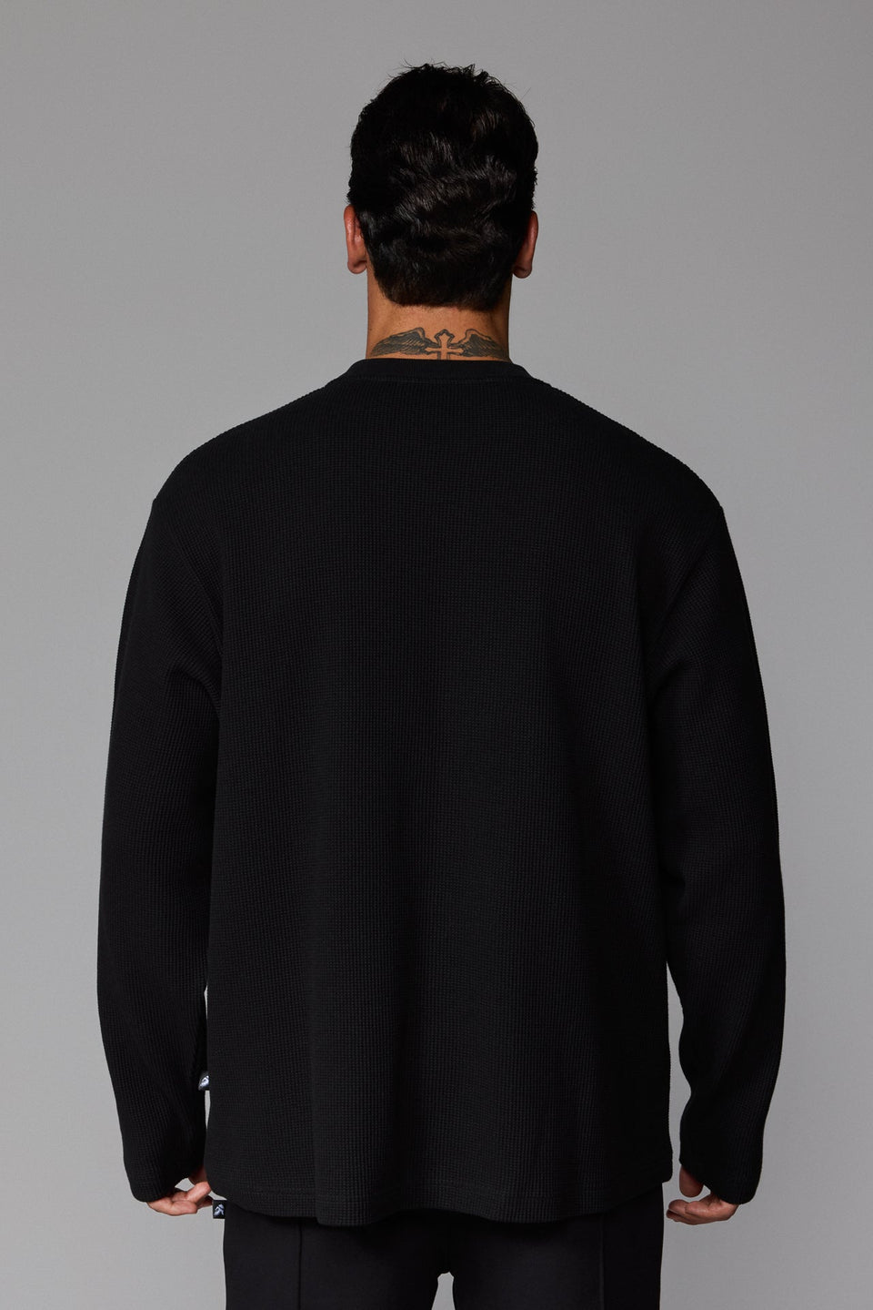 Illyrian Waffle Long Sleeve - Black