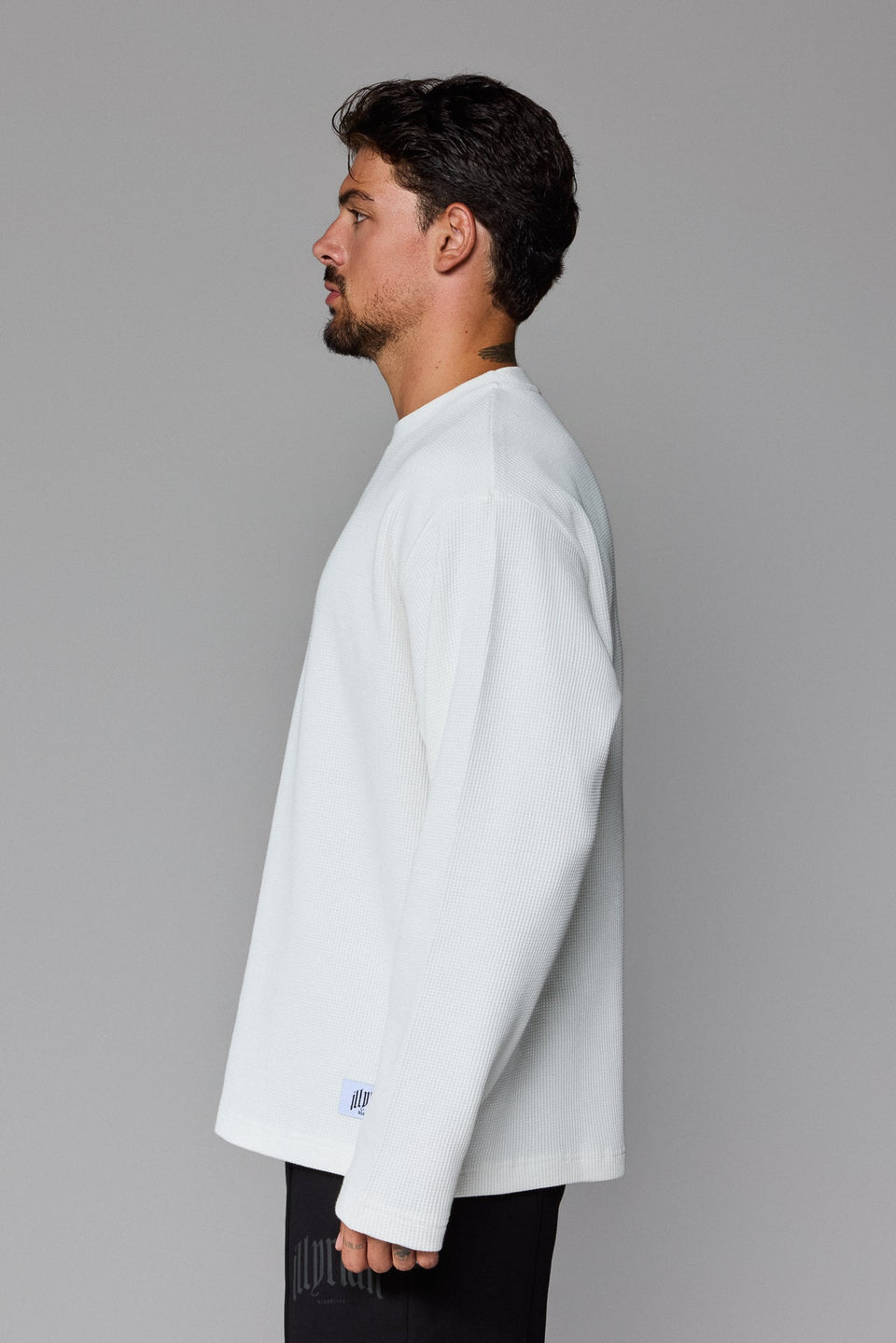 Illyrian Waffle Long Sleeve - White