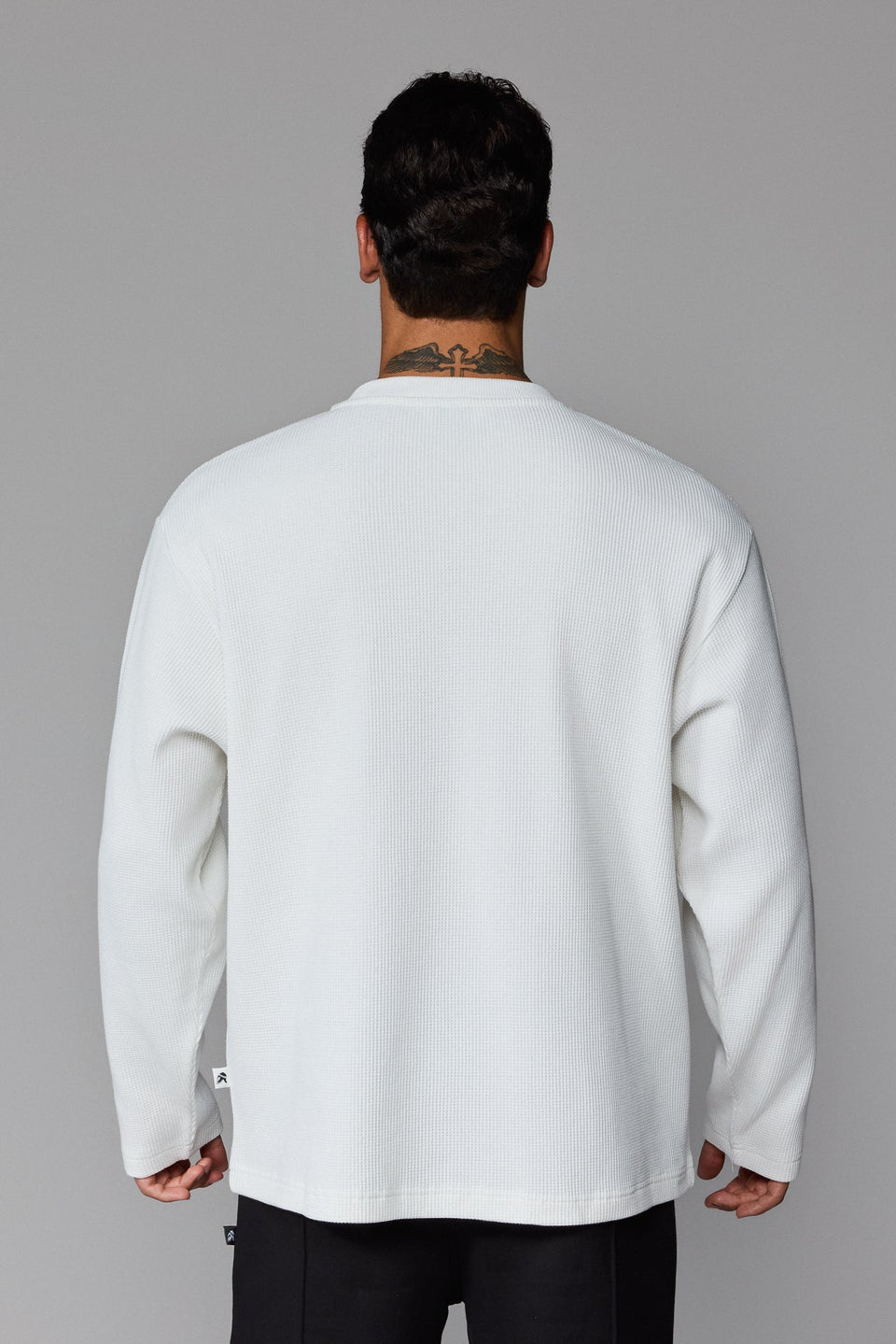Illyrian Waffle Long Sleeve - White