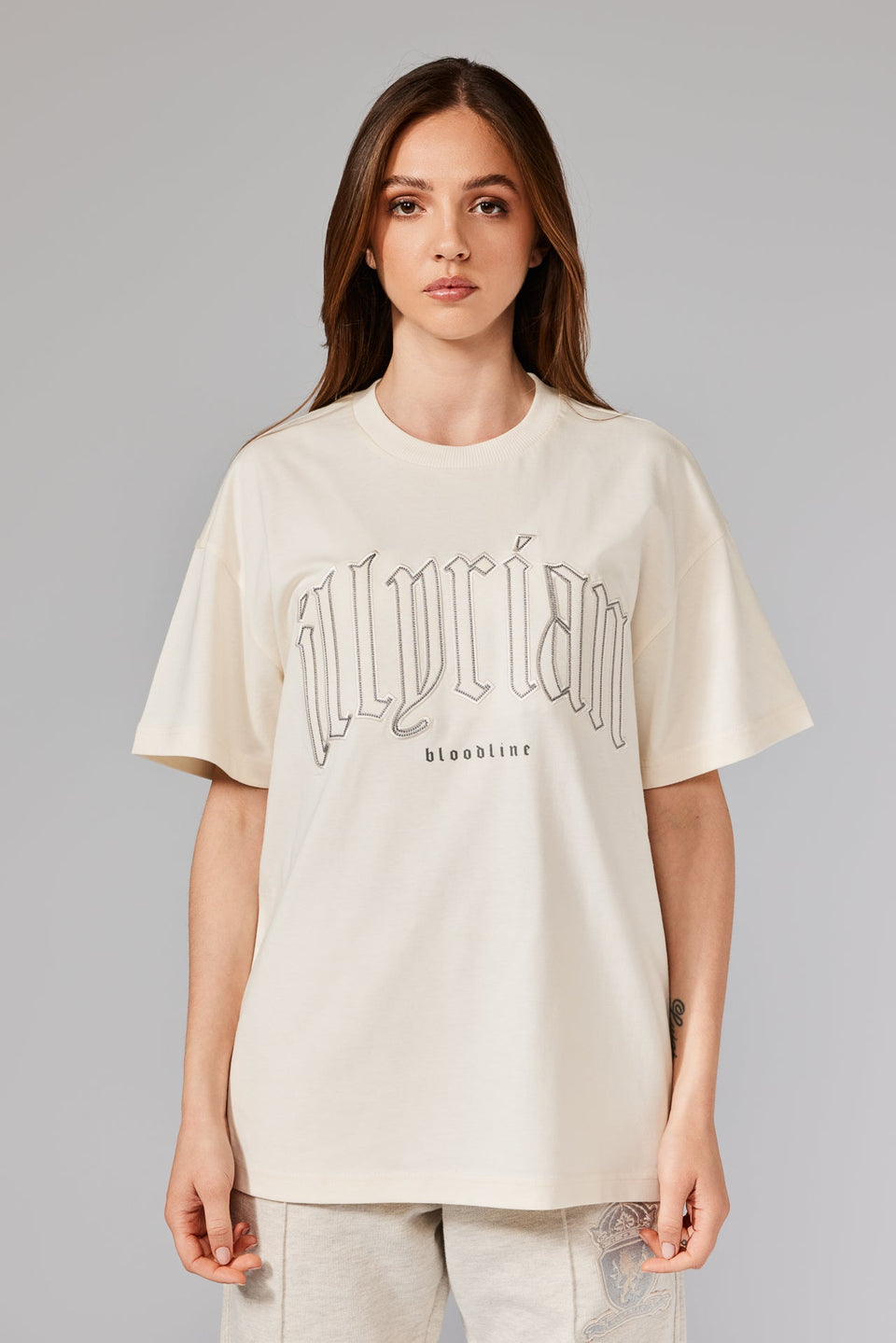 Classical Patch T-Shirt - Cream