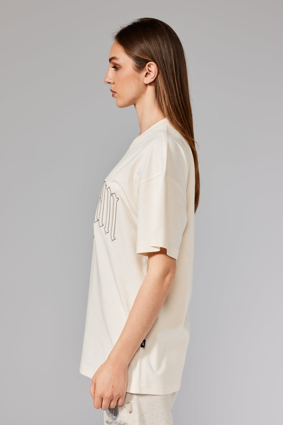 Classical Patch T-Shirt - Cream