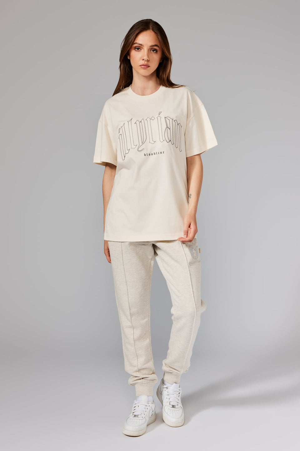 Classical Patch T-Shirt - Cream