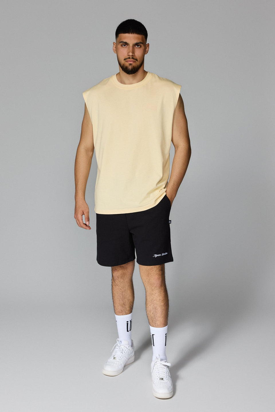 Illyrian Chest Logo Tank Top - Yellow