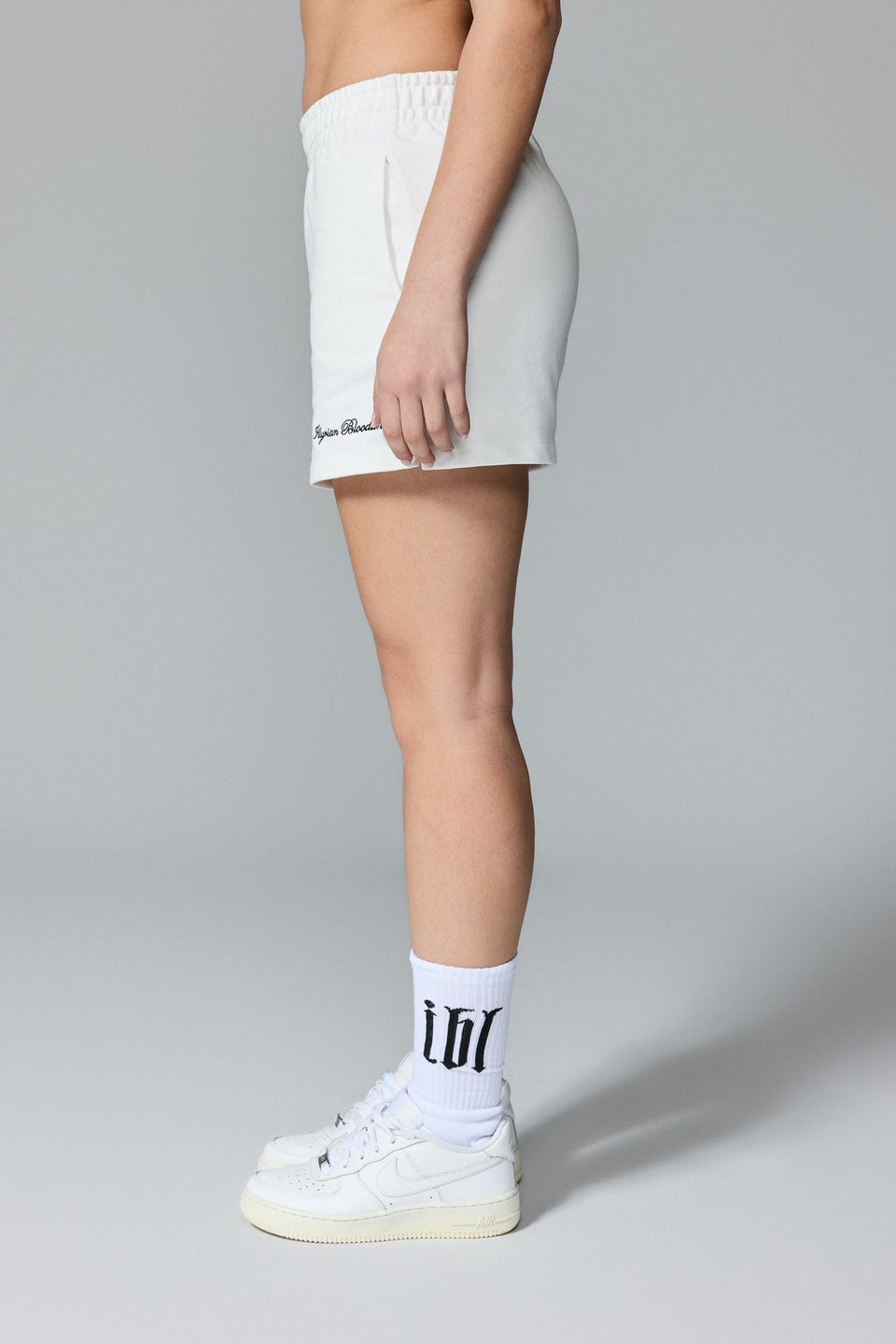 Women's SS26 Mid Waist White Shorts