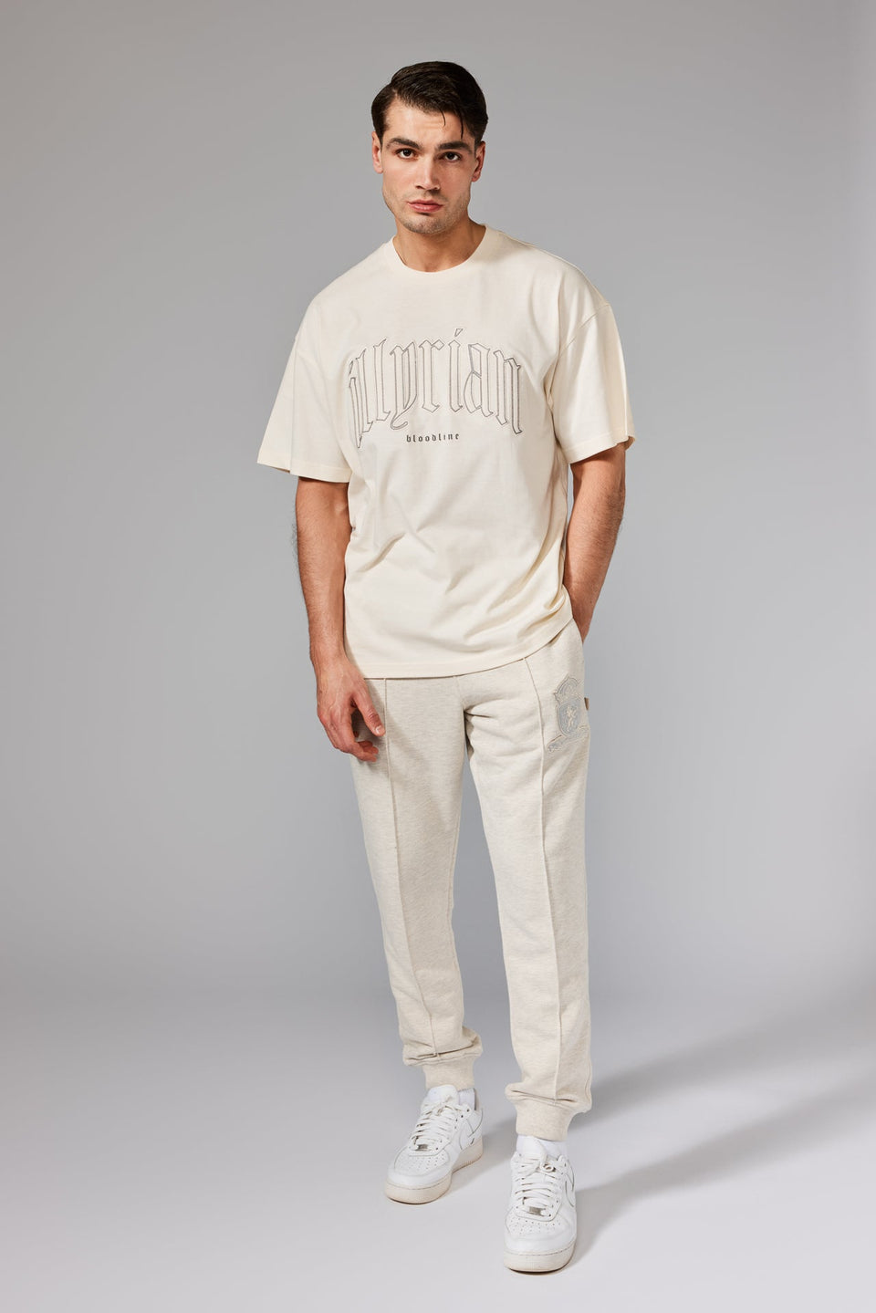 Classical Patch T-Shirt - Cream