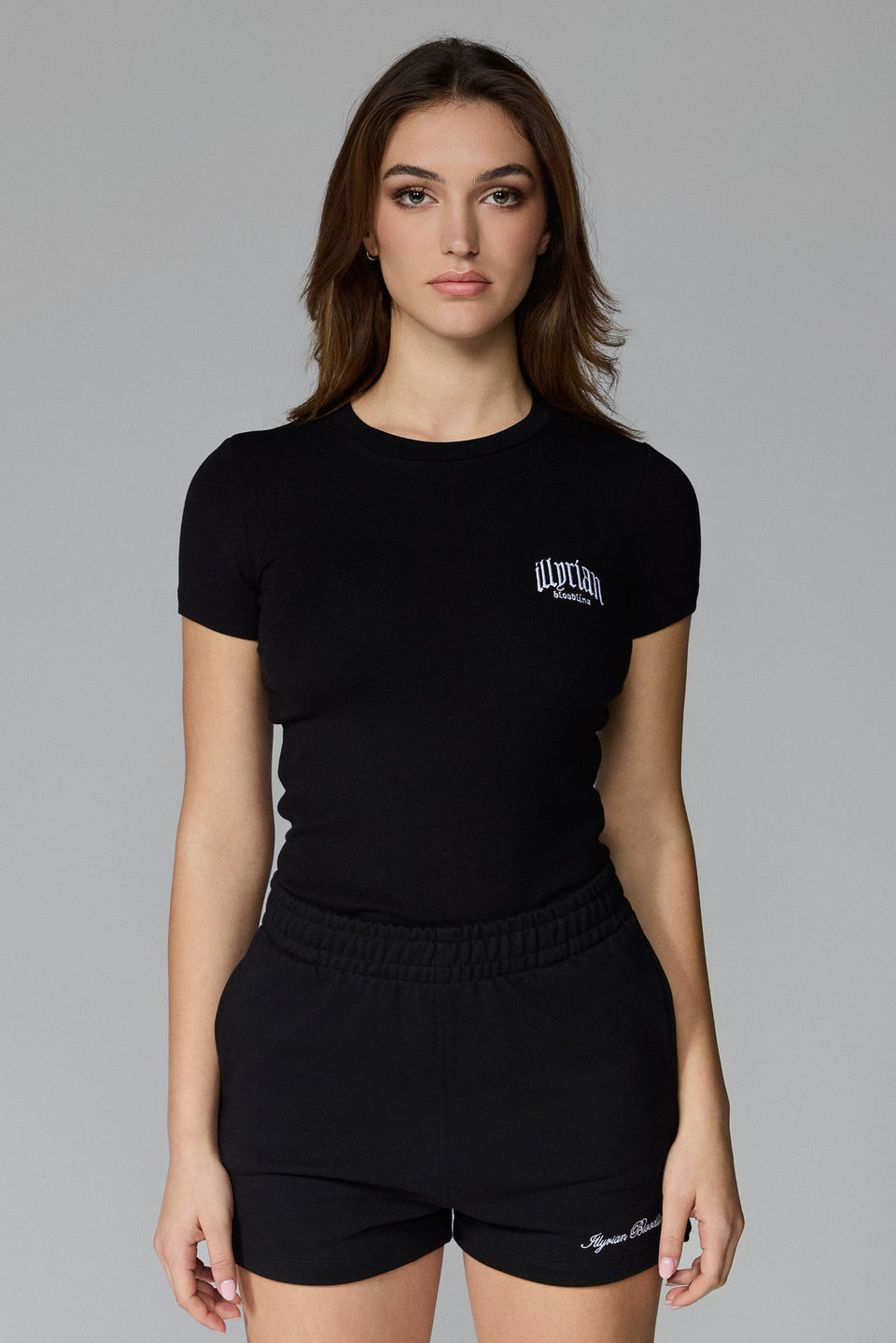 Women's Chest Logo Tee - Black