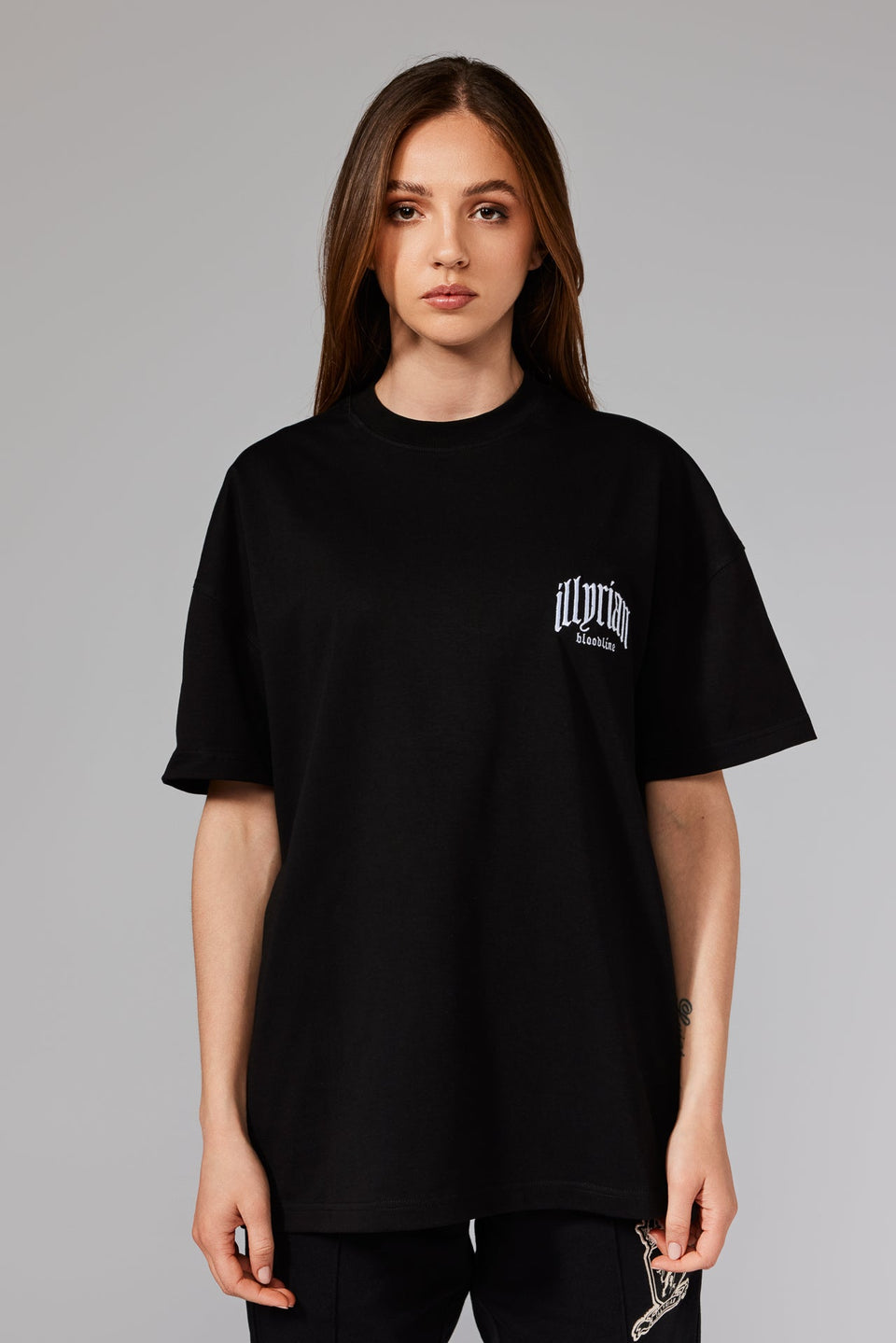 Illyrian Chest Logo Tee - Black