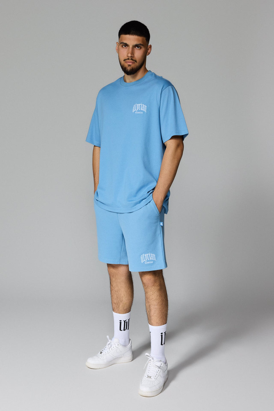 Illyrian Chest Logo Tee - Blue