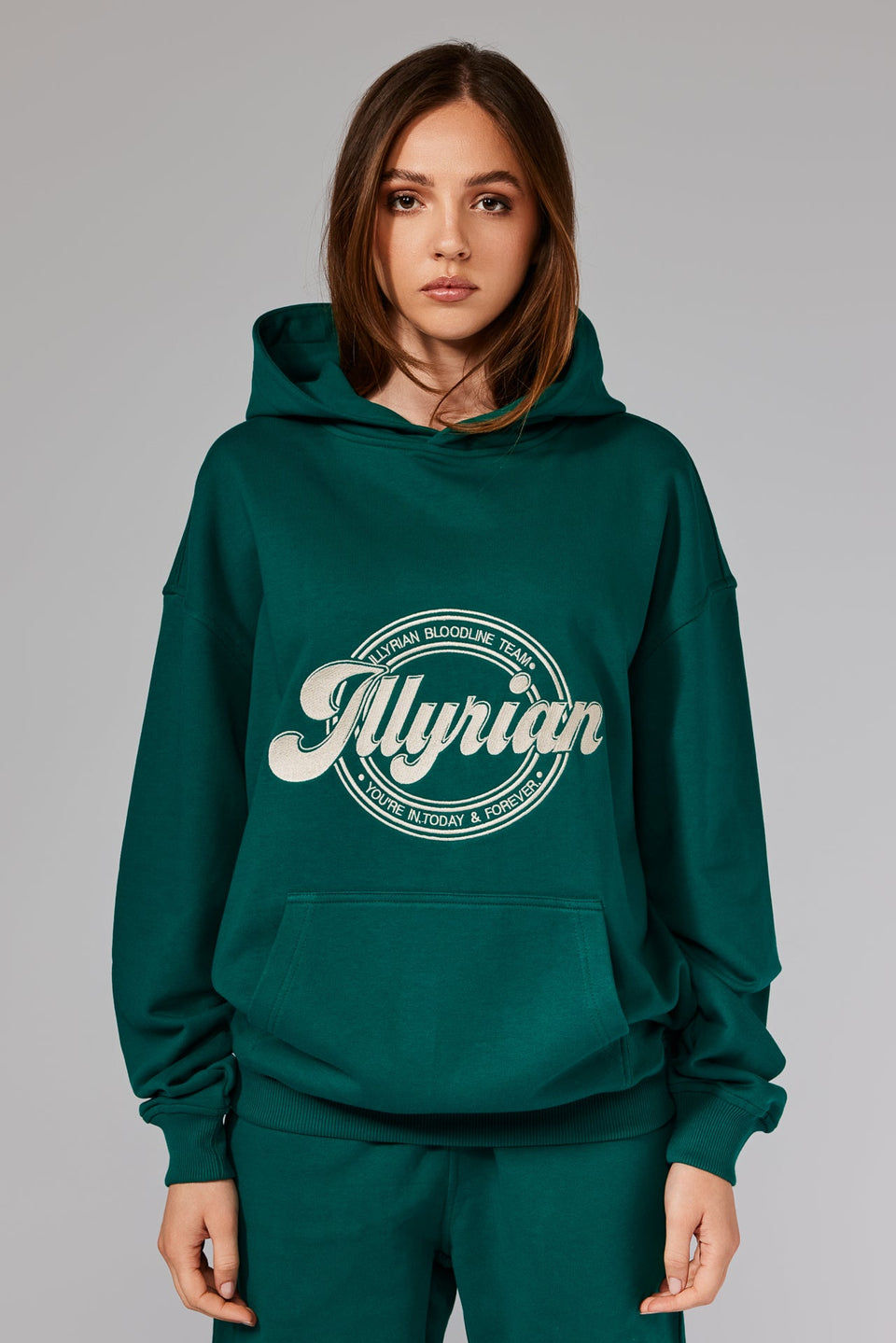 Illyrian Cotton Hoodie - Green