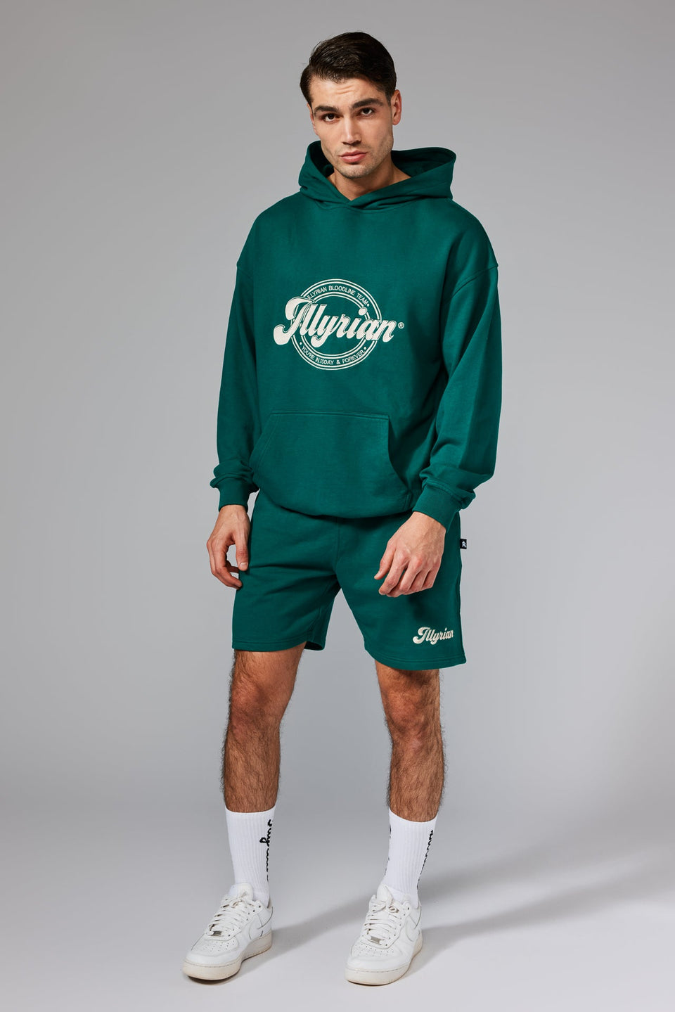 Illyrian Cotton Hoodie - Green