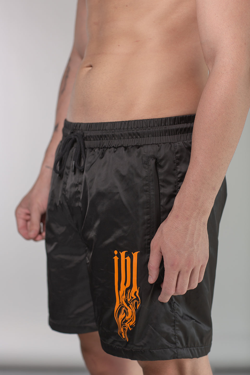 Illyrian Flame Swim Shorts – Black