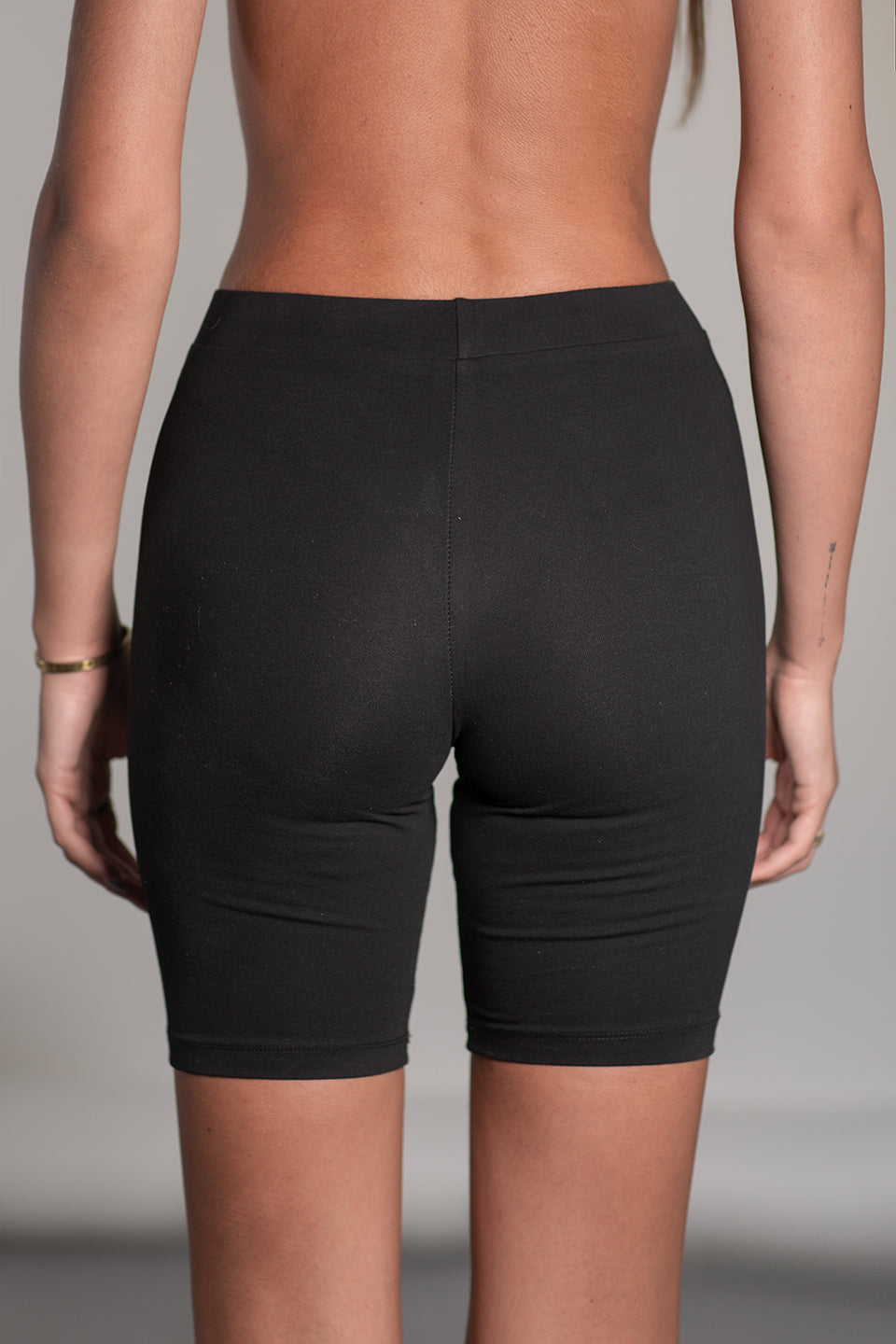 Cotton Illyrian Bicycle Shorts - Black