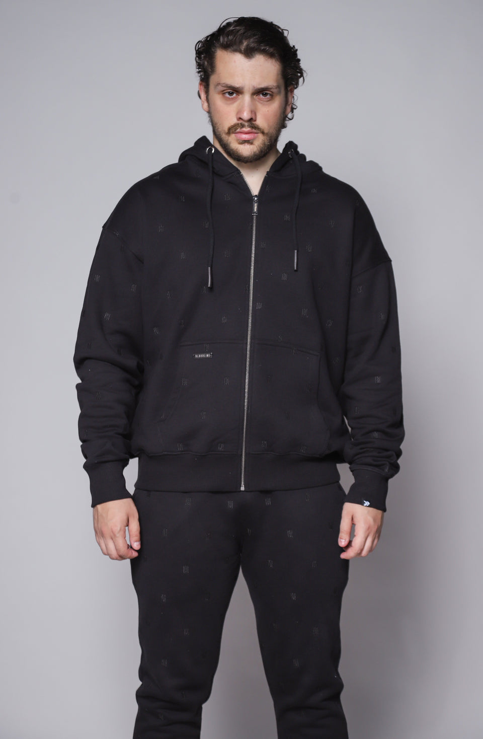 IBL - Zipped Black Hoodie