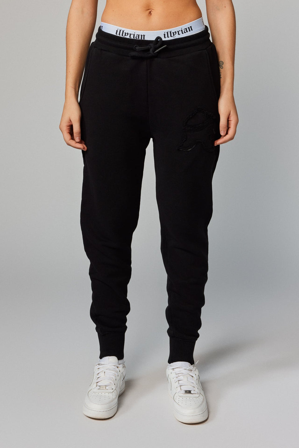 Helmet Patch Joggers - Black