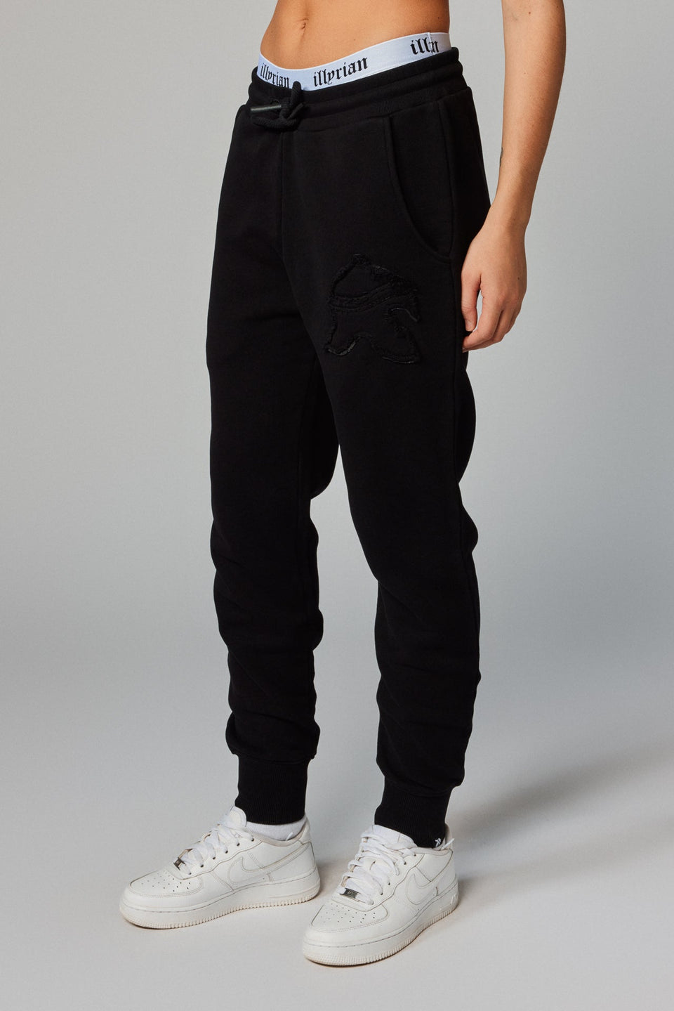 Helmet Patch Joggers - Black