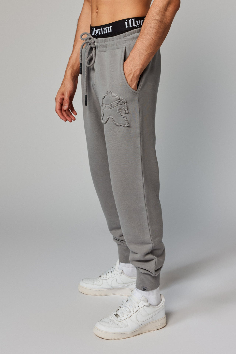 Helmet Patch Joggers - Grey