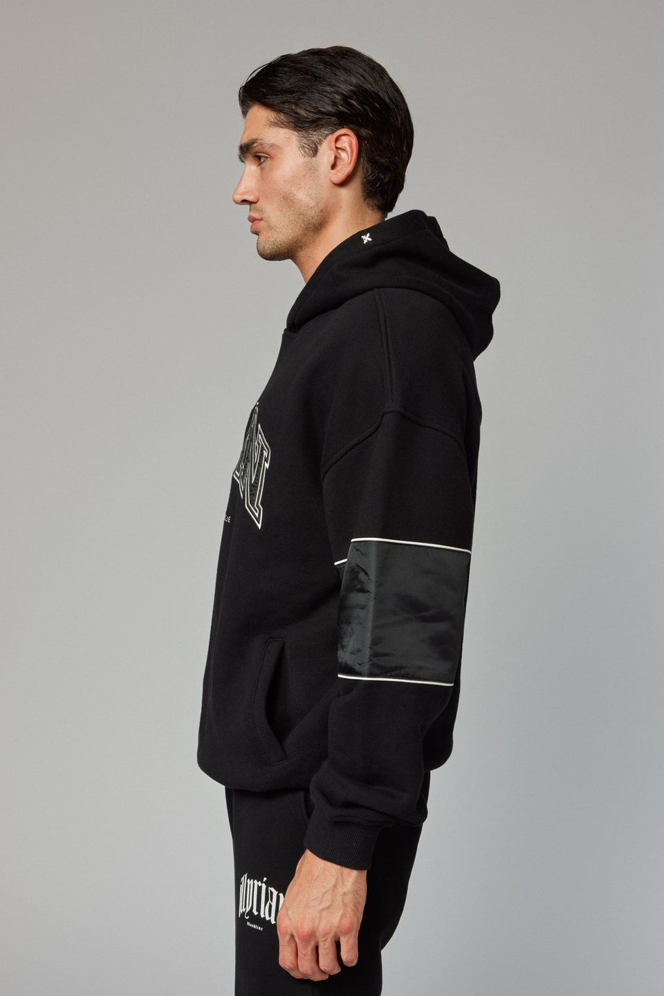 ILRN Satin Hoodie - Black