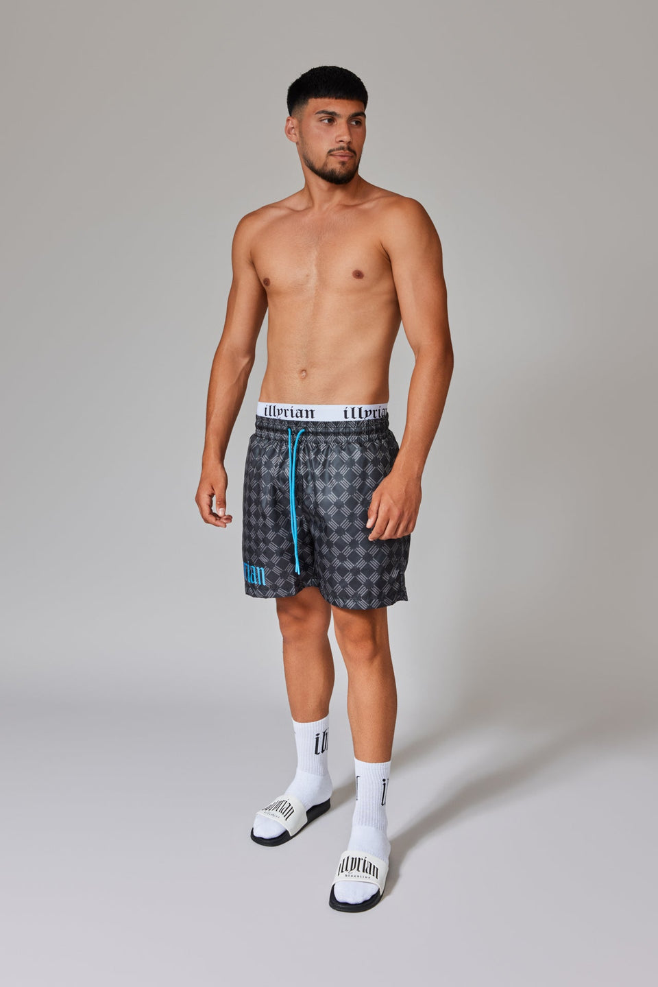 IBL Jacquard Swim Shorts - Black