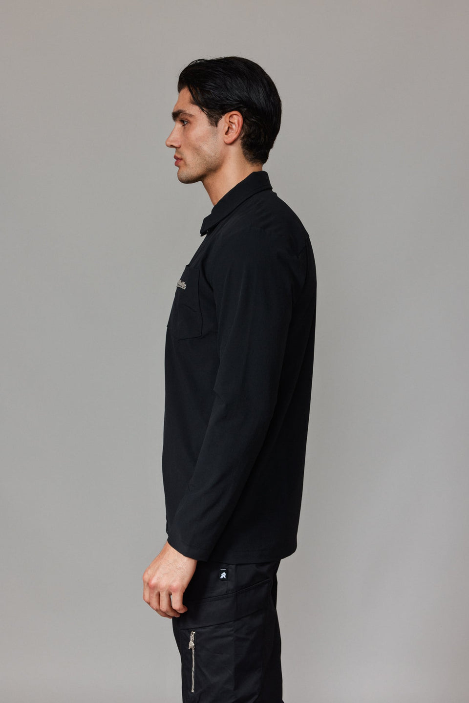 Bloodline Zipped Shirt - Black