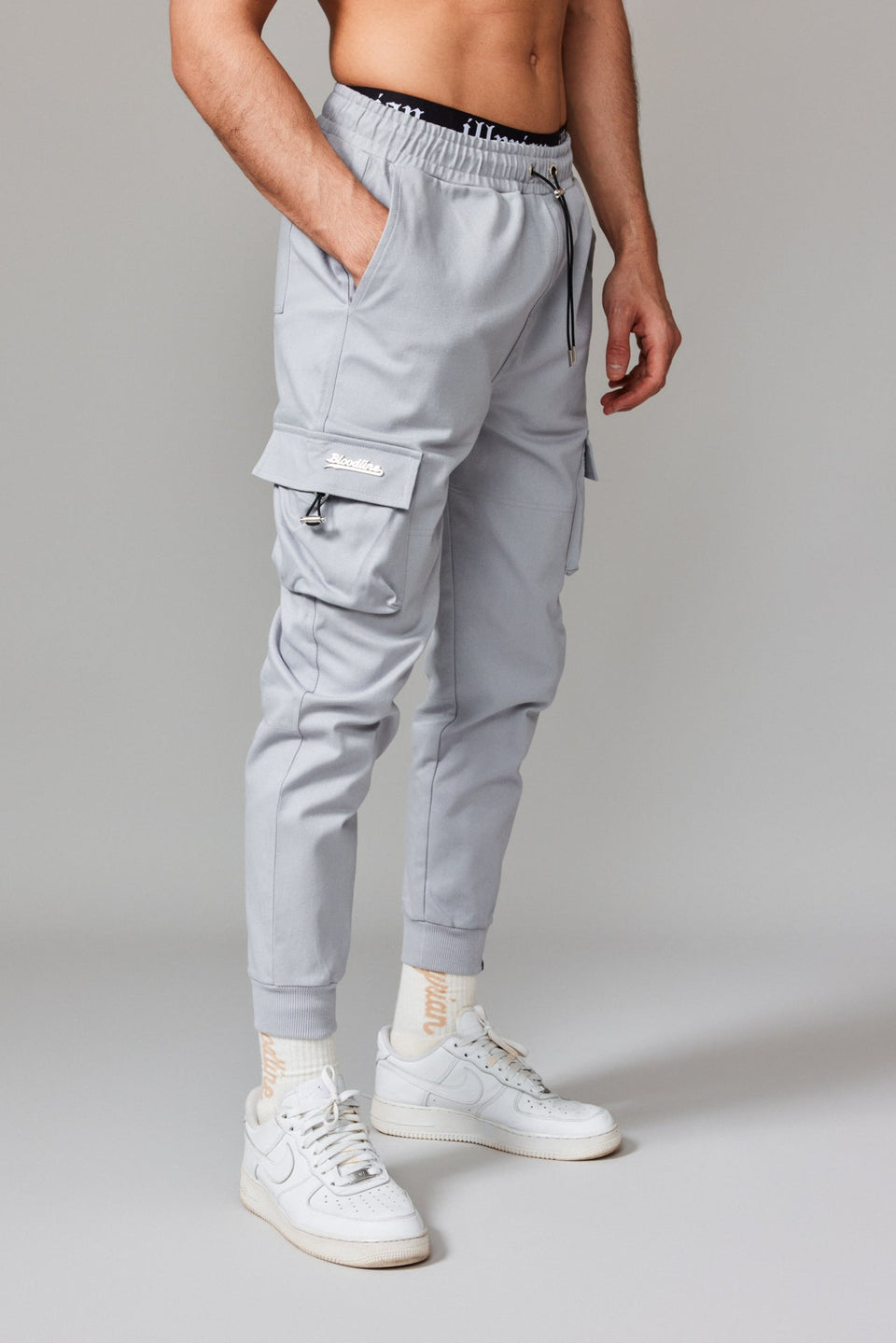 Cargo Joggers - Light Grey