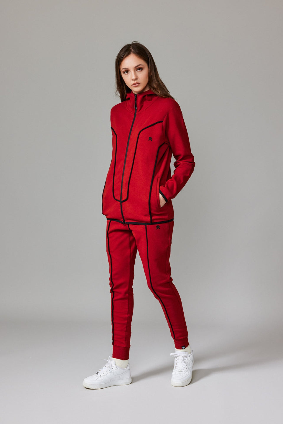 Folk Zipped Jacket - Red