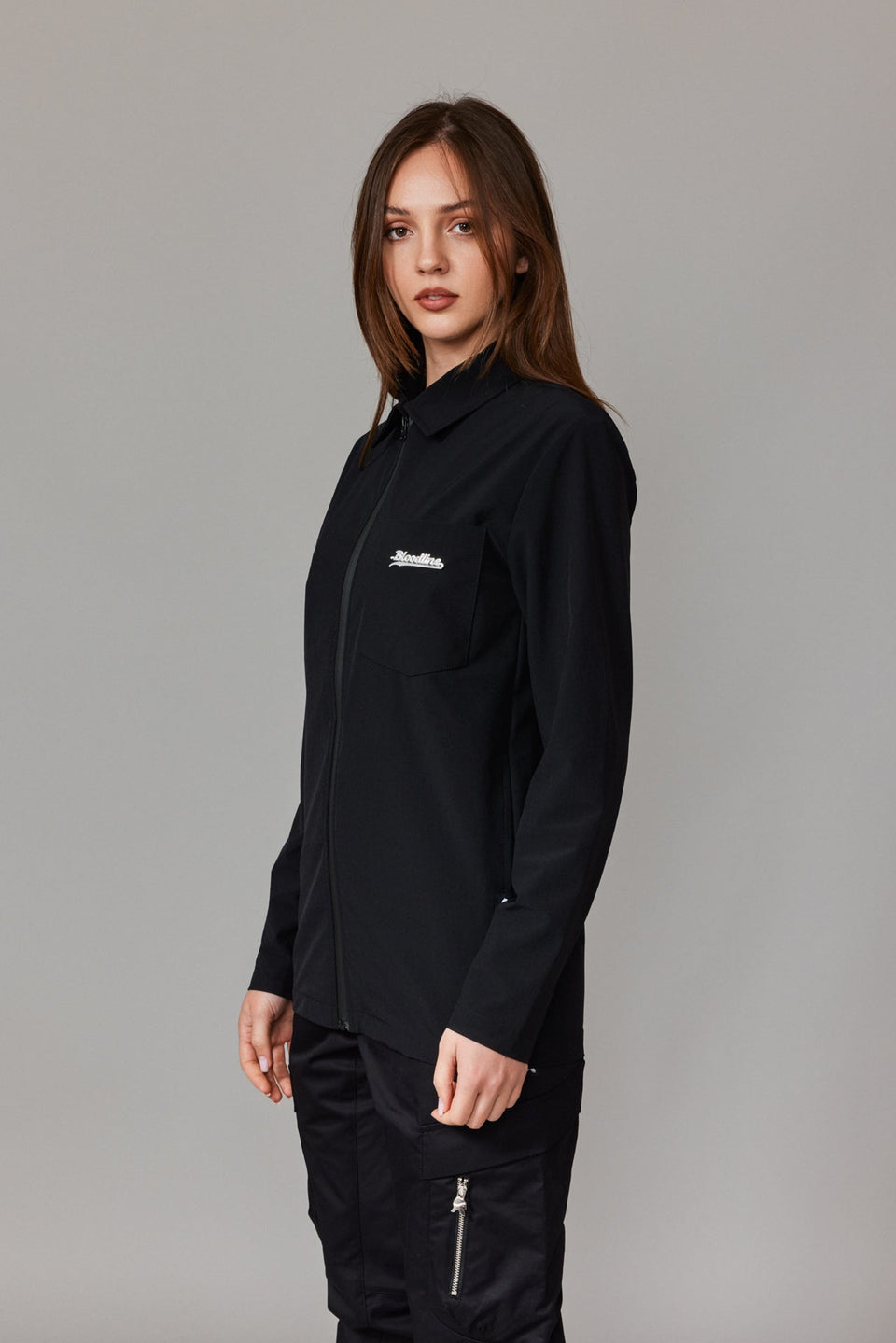 Bloodline Zipped Shirt - Black