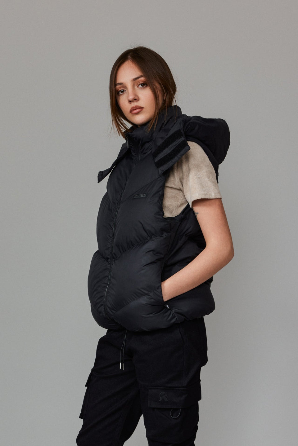 Bloodline Zipped Vest - Black