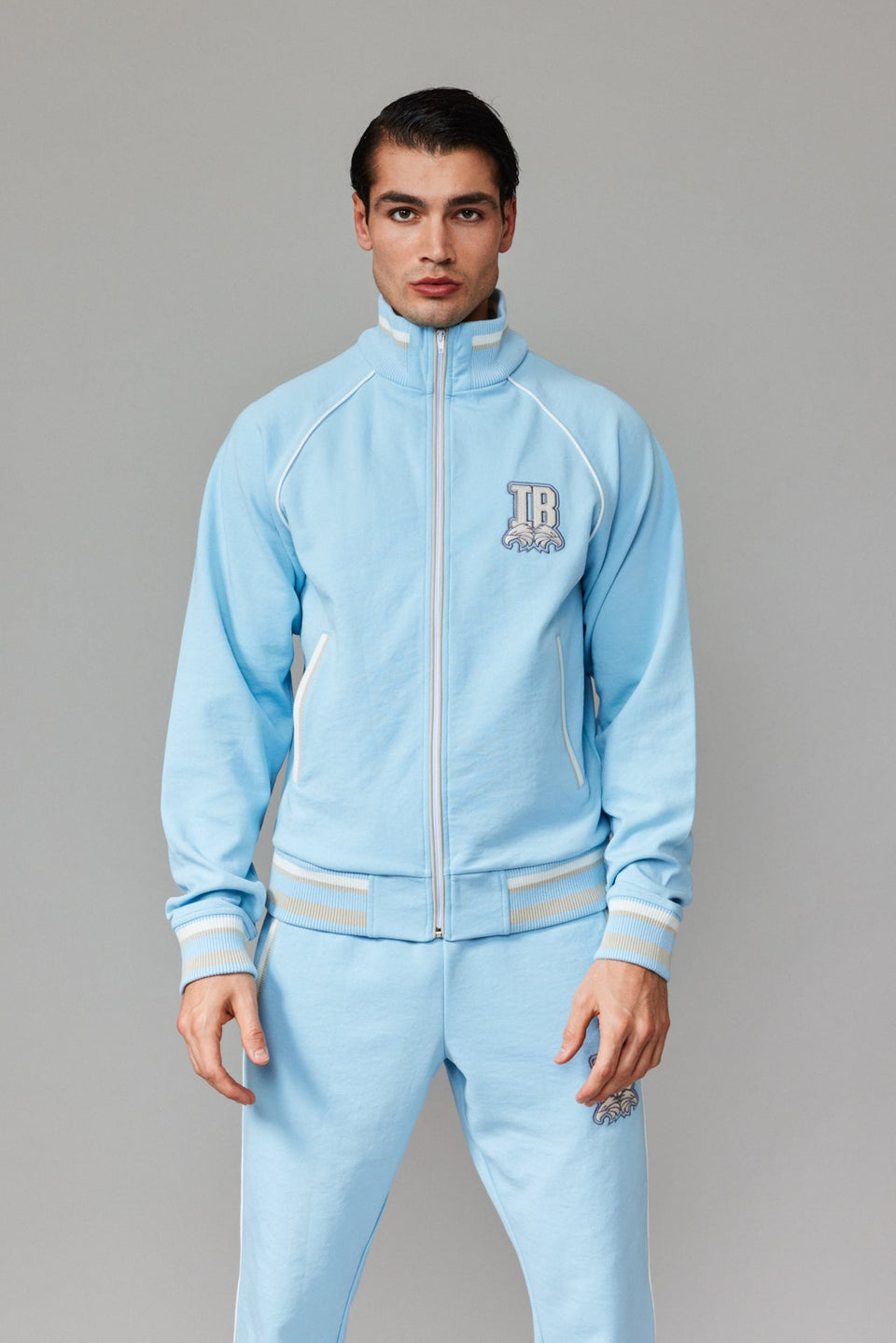 IB Zipped Jacket - Baby Blue