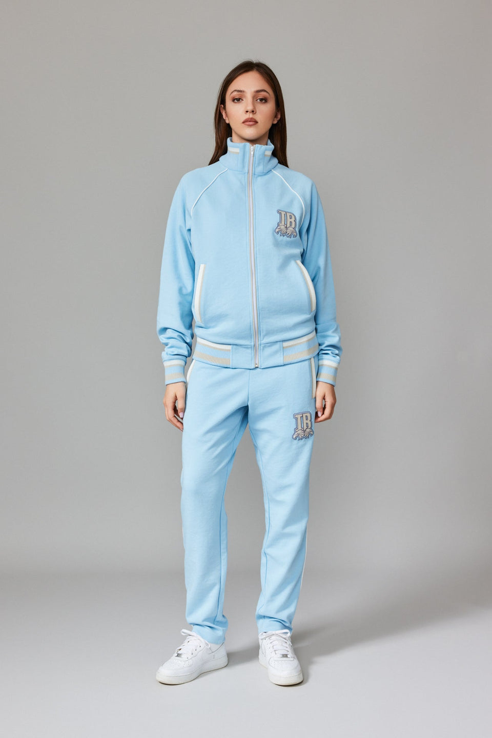 IB Zipped Jacket - Baby Blue